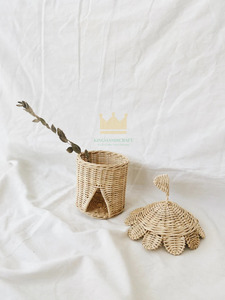 ตกแต่งบ้านละครสัตว์ทำจากหวายสไตล์ใหม่ MOQ ต่ำเป็นมิตรกับสิ่งแวดล้อมและทนทานขายส่ง - Product Image 3