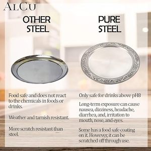 Plaque de chargeur ronde en métal plaqué avec finition dorée et texture antique pour les dîners festifs et formels - Product Image 4