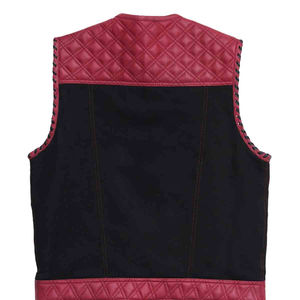 Chaleco de Cuero PU Marrón para Hombre, Cuello en V, Impermeable, Reversible, Transpirable, Ecológico, de Secado Rápido, Ropa Exterior Informal de Invierno - Product Image 4