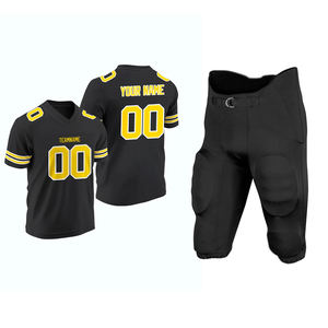 Camiseta de fútbol americano de equipo deportivo para hombre, conjunto de uniforme transpirable de manga corta con cuello en V, camisetas de talla grande - Product Image 2