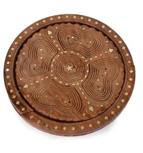 Panier de service pliable en bois de Sesham pour fruits secs et collations Plateau de service de fruits en bois pour la cuisine à domicile - Product Image 2