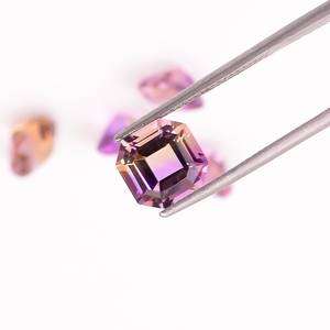 GIA Certified Square Cut <b>Purple</b> Amethyst Loose Gemstones Calibrated Sizes for Ring <b>Earring</b> Making-Wholesale Multiple Choice - Product Image 4