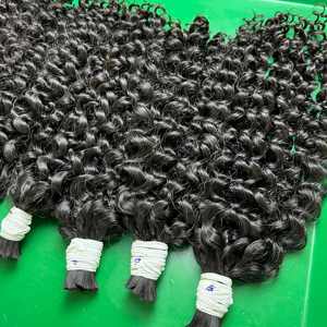 Vente en gros de cheveux bruts et vierges cheveux non transformés à cuticule alignée en vrac 100% véritables extensions de cheveux humains bouclés eurosiens vietnamiens - Product Image 5