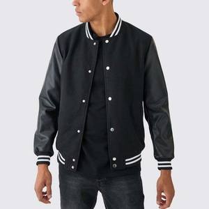 Veste universitaire personnalisée de qualité supérieure pour hommes Street Wear lettre motif coupe-vent fabricants de vêtements personnalisés - Product Image 2