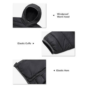 เสื้อโค้ทกันหนาวบุใยสังเคราะห์น้ำหนักเบา อบอุ่น กันน้ำ ดีไซน์ทันสมัยสำหรับผู้ชาย - Product Image 6