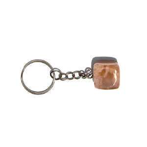 Llavero de cristal de alta calidad, cuarzo de ágata Sakura, cubo de piedra natural, regalos para mujeres, mayorista de llaveros - Product Image 4