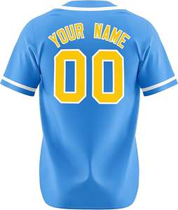 Uniforme de béisbol para hombre, sublimación, camisetas de béisbol, camisetas abotonadas - Product Image 2