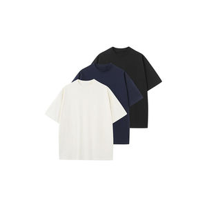 100% algodón, camiseta para hombre, ajuste holgado, estampado, nueva llegada, camiseta reflectante con letras, camiseta informal holgada de manga corta para hombre - Product Image 2