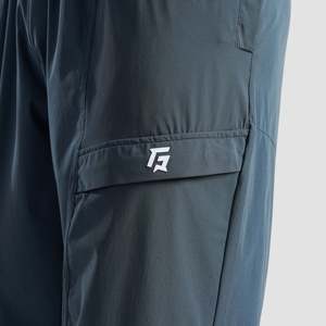 Pantalon de style streetwear Atlas gris foncé, taille XL, 100% coton avec fermetures éclair, plis et lavage coloré pour l'hiver - Product Image 6