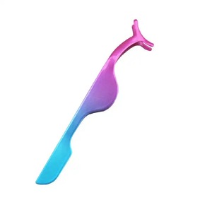 Pince à cils à bande complète de marque privée applicateur de cils en or rose outils de cils applicateur de faux cils personnalisé - Product Image 2