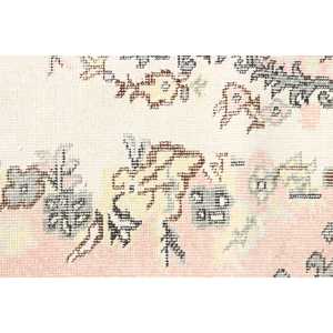 3.9x7 ft Rug, Vintage Turkish Area Rug, <b>Brown</b> <b>Wool</b> Rug - Product Image 5