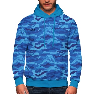 Transpirable 2024 alta calidad personalizado sublimado hombres camuflaje Softshell diseño personalizado poliéster invierno Camo sudaderas con capucha - Product Image 4
