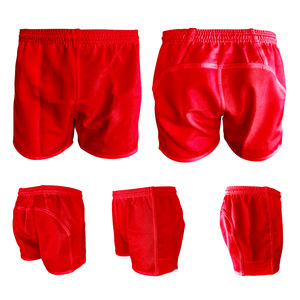 Pantalones cortos de fútbol australiano Pantalones cortos de rugby de equipo personalizado Logos personalizados 100% algodón Hecho en Pakistán Ropa deportiva ecológica sostenible - Product Image 3