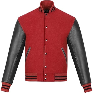 แจ็คเก็ตเบสบอลวิทยาลัยผู้ชายคุณภาพสูง สวมใส่สบาย ดีไซน์ยอดเยี่ยม แจ็คเก็ตเบสบอลวิทยาลัยระดับมืออาชีพสำหรับผู้ชาย - Product Image 1