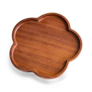 Plateau de service en bois de couleur naturelle avec un design minimaliste et classique pour les cuisines et les services modernes - Product Image 5