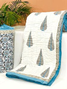 Edredones de algodón impresos reversibles hechos a medida en tamaños de cama doble ideales para reventa en tiendas de muebles para el hogar - Product Image 4