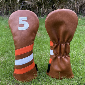 Couvre-chef de conducteur de golf VN Wholesale avec logo personnalisé Couvre-chef en cuir PU à rayures Bande élastique Étiquette étanche Couvre-chef de gros - Product Image 2