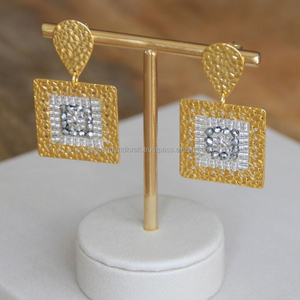 Tip Top Fashions Silver & Multi Plated Kashmiri Jhumka Pendientes colgantes Accesorio de moda elegante - Product Image 6