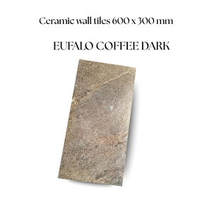 กระเบื้องบุผนังเซรามิกขนาด600X300มม. สีกาแฟยูฟาโลสีเข้มทนทานมันวาวตกแต่งสำหรับห้องครัวห้องน้ำติดกาวได้ง่าย - Product Image 2