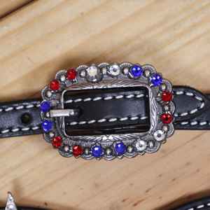 Ensemble de harnais de cheval western de qualité supérieure, logo personnalisé, tête de cheval en cuir, collier de poitrail pour l'équitation, service OEM bienvenu - Product Image 5