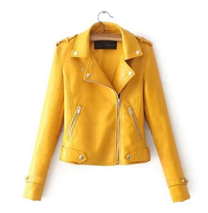 Chaqueta de Cuero Genuino para Mujer, Ajustada, a la Moda, para Motociclismo y Carreras de Autos, de Pakistán - Product Image 5