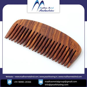 Peine para Barba SC 12W Peine para Barba de madera natural Peine para Barba para hombres de madera de fabricante indio - Product Image 4