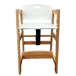 Safe Traditional <b>Wooden</b> Toddler <b>Highchair</b> with Front Support and Anti-Slip Strap for Hospital & Kitchen Use - Product Image 4