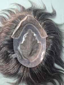 Taz Hair BD, Cabello Humano Remy Indio, con Frente de Encaje, Ondulado Natural, Estilo Negro, Ecológico, Ligero, Parches de Tupé - Product Image 3