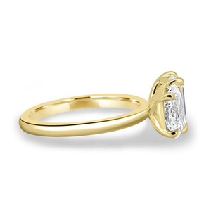 Toi Et Moi แหวนรูปไข่และมรกตตัด Moissanite สองหินแหวนคุณและฉันแฟนซีตัด Moissanite แหวนแต่งงาน - Product Image 2