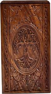 Urna de palisandro para cenizas humanas-Caja de madera de árbol de la vida-Urna de cremación personalizada para cenizas Caja de madera grande hecha a mano - Product Image 6
