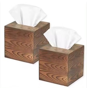 Boîte à mouchoirs en bois de bambou de meilleure qualité Table basse de salon personnalisée avec tiroir Accessoire décoratif de cuisine - Product Image 3