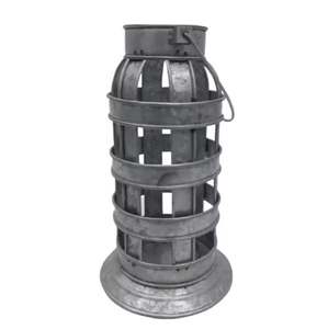 Portavelas galvanizado decorativo para el hogar, soporte de vela con acabado de oxodise para decoración navideña personalizada - Product Image 1