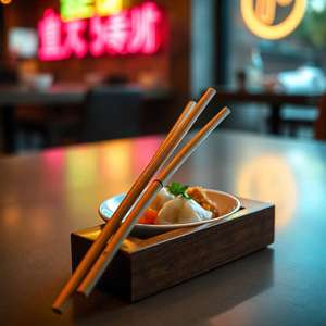 Cocina asiática Essentials Palillos de madera Vajilla hecha a mano ligera y elegante para Fideos de sushi y celebración de bodas - Product Image 4