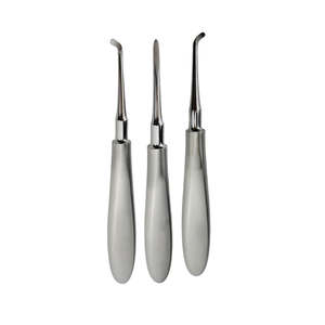 Elevador de Raíces Dental Recto Izquierdo con Mango de Acero Inoxidable y Fuente de Alimentación Manual para Cirugía Dental - Uso Dental por SurgiRight - Product Image 3