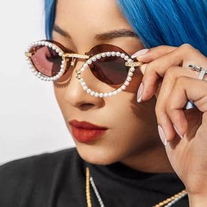 Gafas de Sol de lujo con diamantes para mujer, moissanita 5A con diamantes de gafas de sol, gafas de sol ópticas con tachuelas de moissanita, gafas de sol de Hip Hop - Product Image 3