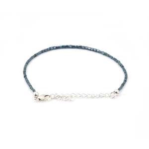 Blue Diamond <b>Bracelet</b> 1.5-2.5 MM Faceted Quartz Beaded <b>Bracelet</b> Bohemia Style <b>Boho</b> Christian Jewelry Gift - Product Image 4