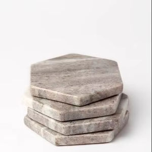 เสื่อหินอ่อนลายสี่เหลี่ยมและแผ่นรองจานพิมพ์ซับลิเมชันลายทรงกลมออกแบบได้ตามที่ต้องการ - Product Image 1