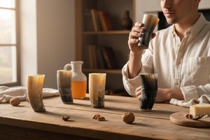 แก้วน้ำทรงเขาสัตว์ วัสดุวิกิ้ง เป็นมิตรกับสิ่งแวดล้อม คุณภาพสูง - Product Image 3