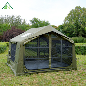 Tenda Gonfiabile Impermeabile Verde Oliva 8mq per 4 <span class=keywords><strong>Stagioni</strong></span>, Cabina da Campeggio per 2-3 Persone con Una Camera da Letto e Soggiorno per Viaggi in Famiglia - Product Image 1