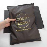 Matte Schwarze CPE-Kunststoff Reißverschluss-Kleidungsverpackungsbeutel mit Individuellem Logo Wiederverschließbare Bekleidungs-Verpackungsbeutel