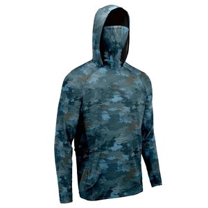 Ropa de pesca protectora directa de fábrica Camisas de manga larga Sudaderas CON CAPUCHA DE PESCA transpirables de secado rápido para hombres - Product Image 6