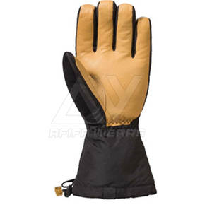 Personnalisable 2024 gants de ski de mode pour hommes équipement de sport de neige imperméable avec cuir de bonne qualité pour l'hiver - Product Image 6