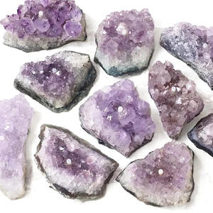 Soporte de incienso de piedra de racimo de amatista Soporte de piedra cruda natural Piedra natural al por mayor a la venta de cristales Amayra Exports - Product Image 3