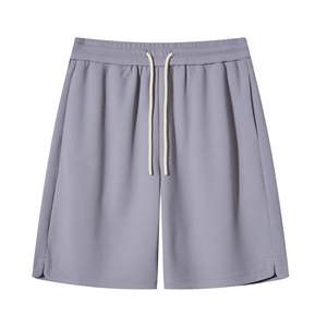 High Quality 250gsm 100% Polyester Pique Essential Relaxed Fit Blank Solid Casual Knee-Length Drawstring <b>Lounge</b> <b>Shorts</b> For <b>Men</b> - Product Image 4
