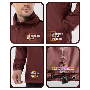 Chaqueta cortavientos Softshell para hombre con opciones de marca, impermeable, ligera, perfecta para aventuras al aire libre - Product Image 5
