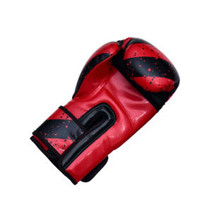 Gants de boxe en cuir de vachette avec fermeture super lacée Soft Padded MMA Training OEM Custom Design PU Leather New Arrival - Product Image 5