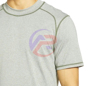 Camiseta personalizada de algodón y poliéster de la mejor calidad para hombre, Camiseta estampada con diseños personalizados, camiseta transpirable, camiseta de ajuste regular - Product Image 3
