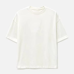 Nueva Camiseta de Punto para Hombre, 100% Algodón Premium, Manga Corta, Personalizable, Talla Grande, de Alta Calidad, Secado Rápido, Transpirable, Lisa - Product Image 4
