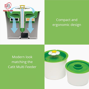 OEM Manufacturer's Stylish Durable Plastic <b>Dog</b> <b>Water</b> <b>Bowl</b> Non-Automatic <b>Water</b> Dispenser Set Eco-Friendly Rounded <b>for</b> Pet Feeders - Product Image 5