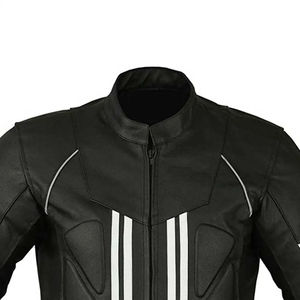 Nueva llegada personalizada por encargo de los hombres de la mejor calidad de cuero genuino chaquetas de la motocicleta al por mayor chaqueta de cuero del fabricante - Product Image 4